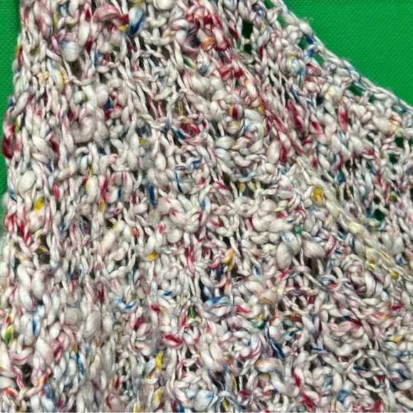 Free People Oversized Multi-Color Crochet Sweater Size XS - Picture 2 of 13